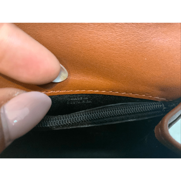 Coach Vintage British Tan Leather Multifunction Wallet 7219 - Picture 8 of 10